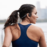 Shokz OpenMove bone conduction open-ear headphones grey