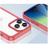 Outer Space Case iPhone 14 Pro Max hardcover med en gel ramme rød
