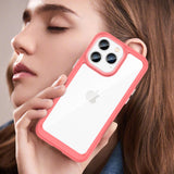 Outer Space Case iPhone 14 Pro Max hardcover med en gel ramme rød