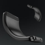 Carbon Case iPhone 14 Pro Max fleksibelt gel bagdæk sort