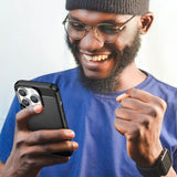 Carbon Case iPhone 14 Pro Max fleksible gel bagsæske sort