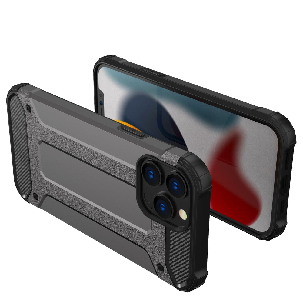 Hybrid Armor case til iPhone 14 Pro Max pansret hybrid cover blå