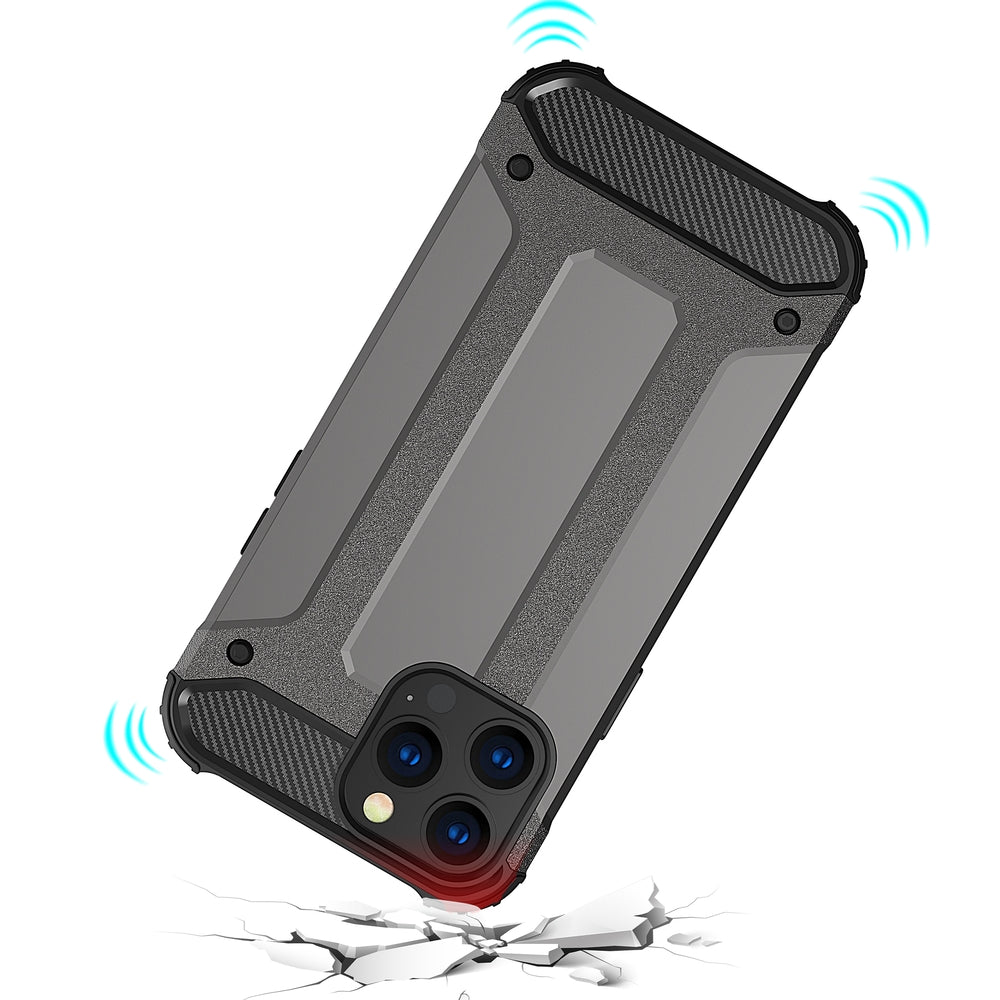 Hybrid Armor case til iPhone 14 Pro Max pansret hybrid cover blå