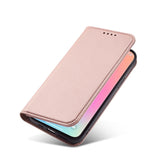 Magnet Card Case Case for iPhone 14 Plus flip cover tegnebog stativ pink