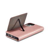 Magnet Card Case Case for iPhone 14 Pro flip cover tegnebog stativ pink