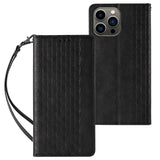Magnet Strap Case Case for iPhone 14 Plus Flip Wallet Mini Lanyard Stand Sort