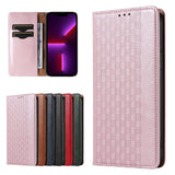 Magnet Strap Case Case for iPhone 14 Plus Flip Wallet Mini Lanyard Stand Pink