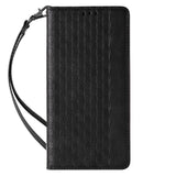 Magnet Strap Case til iPhone 14 Pro Flip Wallet Mini Lanyard Stand Black