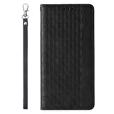 Magnet Strap Case for iPhone 14 Pro Flip Wallet Mini Lanyard Stand Black