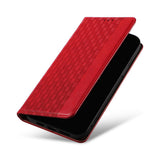 Magnet Strap Case iPhone 14 Pro Case med Flip Wallet Mini Lanyard Stand Red