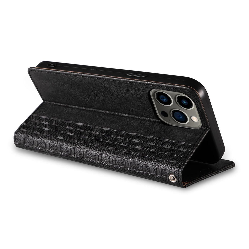 Magnet Strap Case Case for iPhone 14 Pro Max Flip Wallet Mini Lanyard Stand Sort
