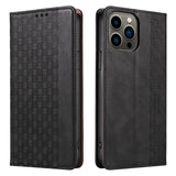 Magnet Strap Case Case for iPhone 14 Pro Max Flip Wallet Mini Lanyard Stand Black