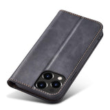 Magnet Fancy Case Case til iPhone 14 Pro flip cover tegnebog stativ sort
