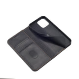 Magnet Fancy Case Case for iPhone 14 Pro Max flip cover tegnebog stativ sort