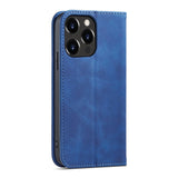 Magnet Fancy Case case for iPhone 14 Pro Max cover with flip wallet stand blue