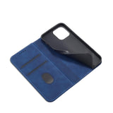 Magnet Fancy Case Case for iPhone 14 Pro Max cover med flip wallet stand blå
