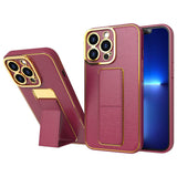 Ny Kickstand Case Case til iPhone 13 Pro med stativ rød