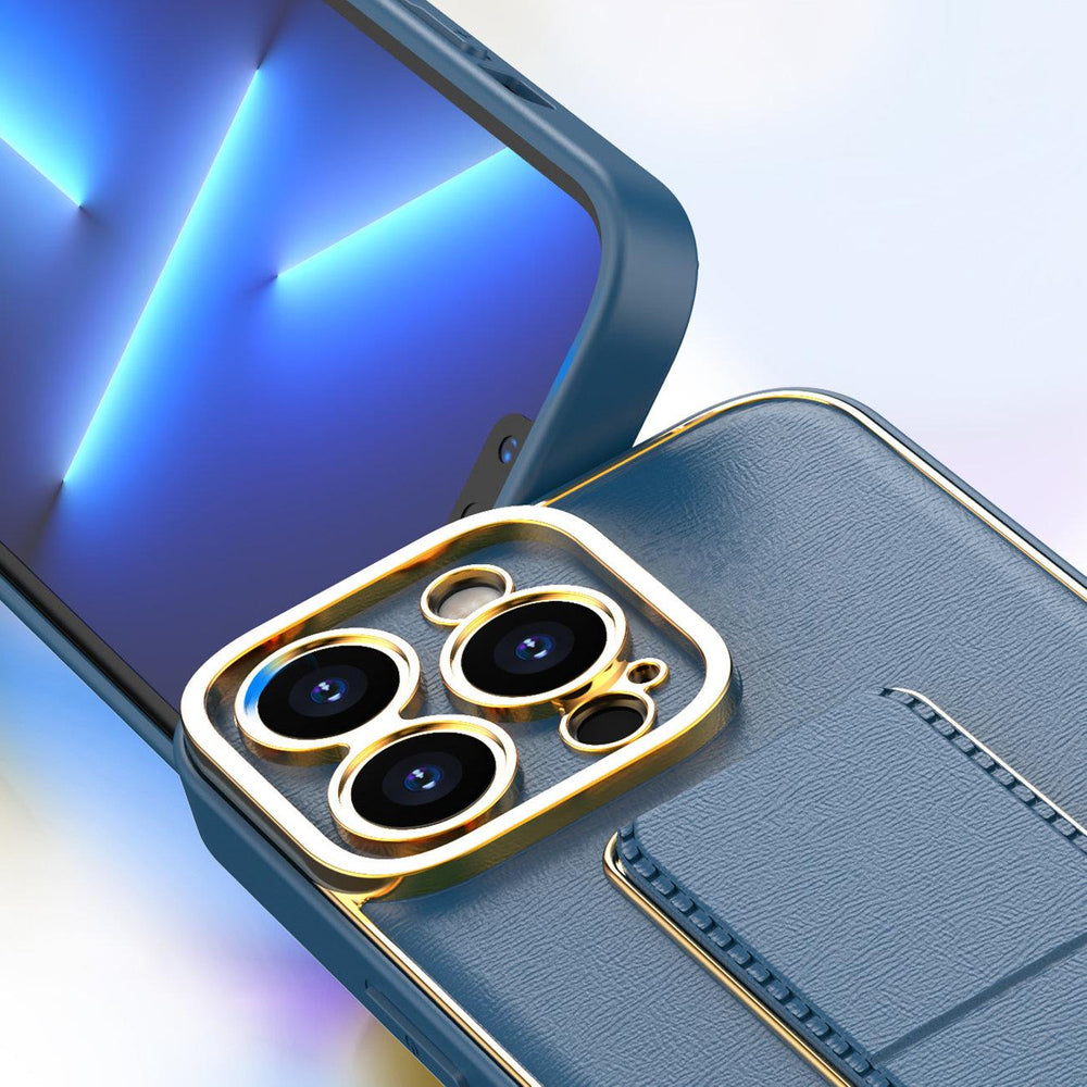 Ny Kickstand Case Case til iPhone 13 Pro med stativ lyserød