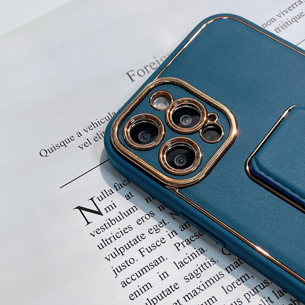 Ny Kickstand Case Case til iPhone 13 Pro med stativ lyserød