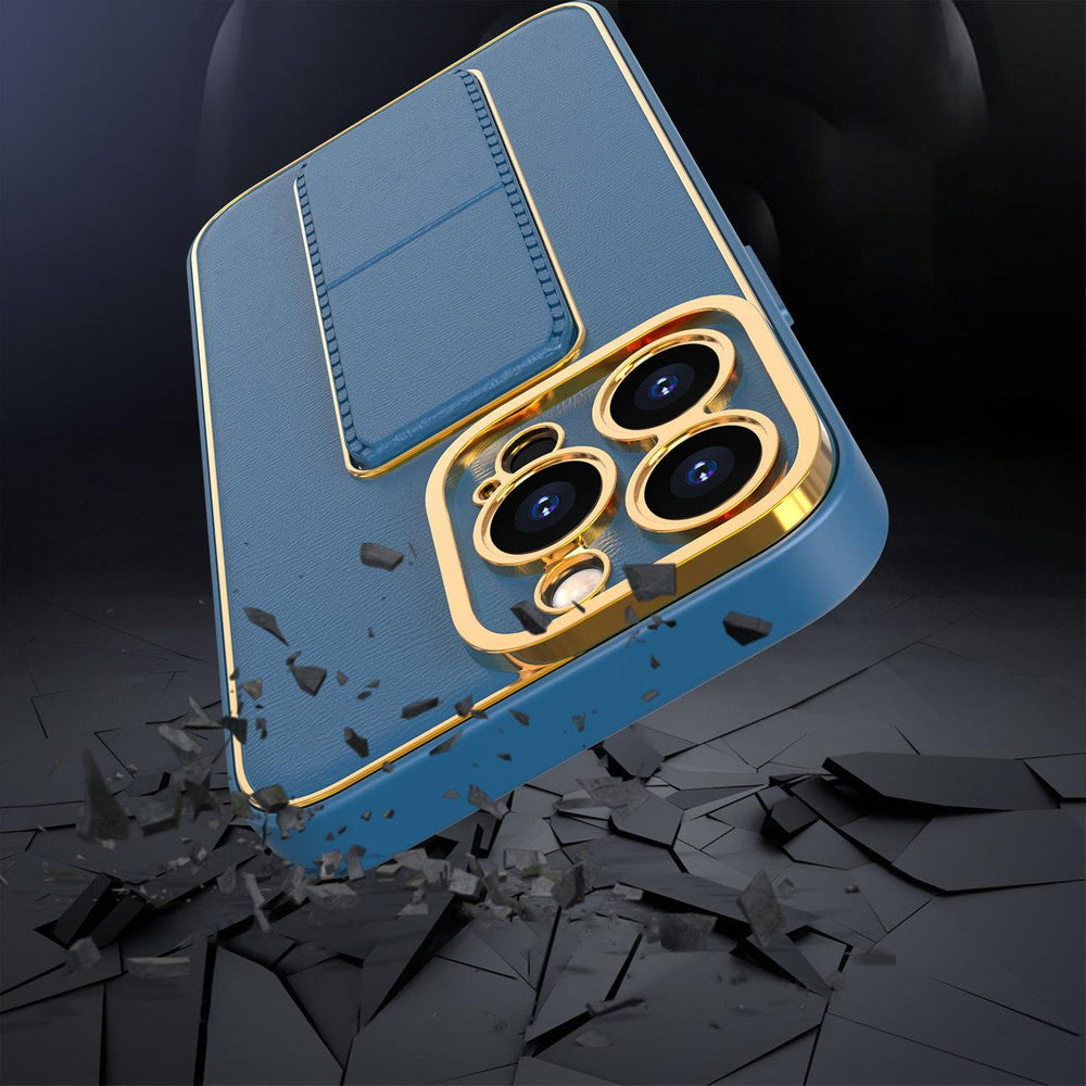 Ny Kickstand Case Case til iPhone 13 Pro med stativ lilla
