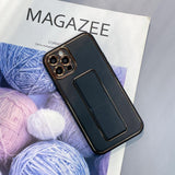 Ny Kickstand Case Case til iPhone 13 Pro Max med stativ sort