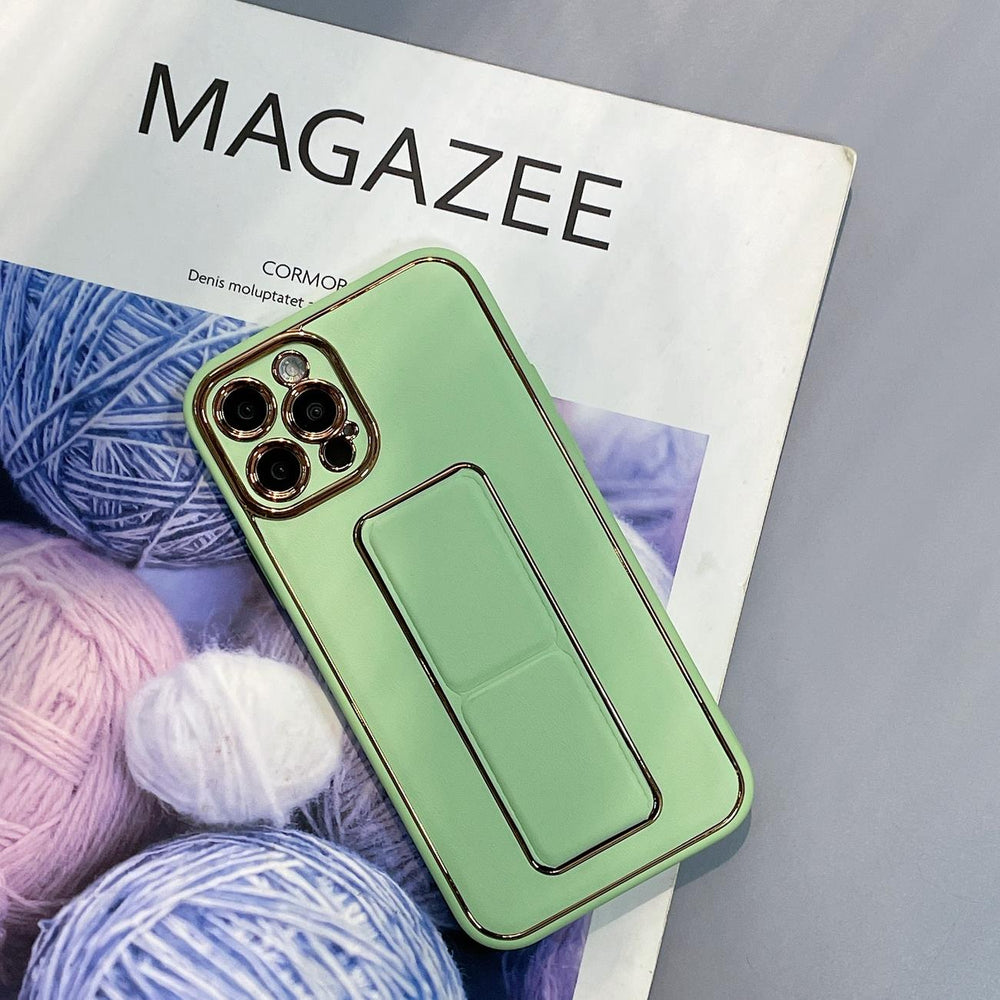 Ny Kickstand Case Case til iPhone 13 Pro Max med stativ grønt