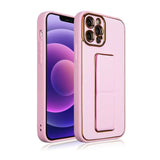 New Kickstand Case for iPhone 12 med stativ pink