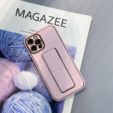 New Kickstand Case for iPhone 12 med stativ pink
