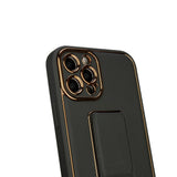 Ny Kickstand Case Case til iPhone 12 Pro med stativ sort
