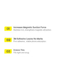 Magnetisk ring fra Baseus Halo-serien (2 stykker/pakning) sølv (PCCH000012)