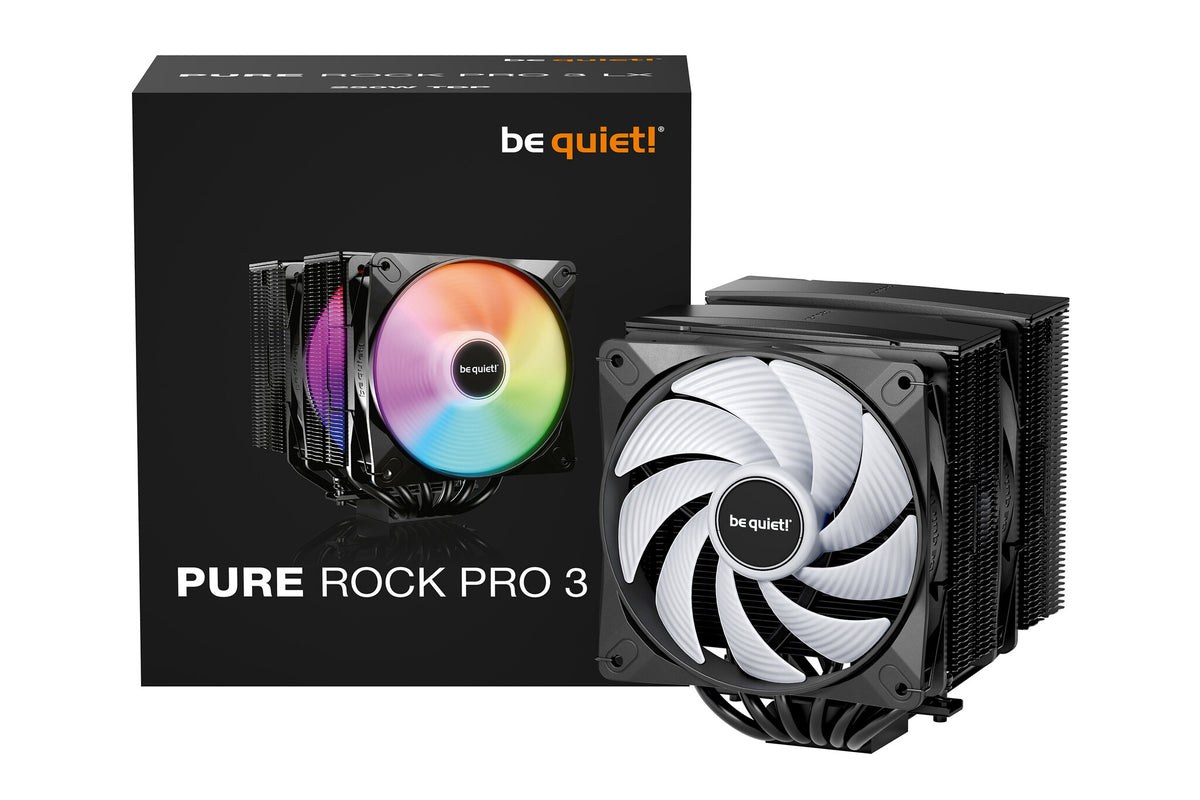 be quiet! Pure Rock Pro 3 LX Black Processor Luftkøler 12 cm Sort 1 stk