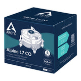 ARCTIC Alpine 17 CO Processor Luftkøler 9,2 cm Sort, Sølv 1 stk