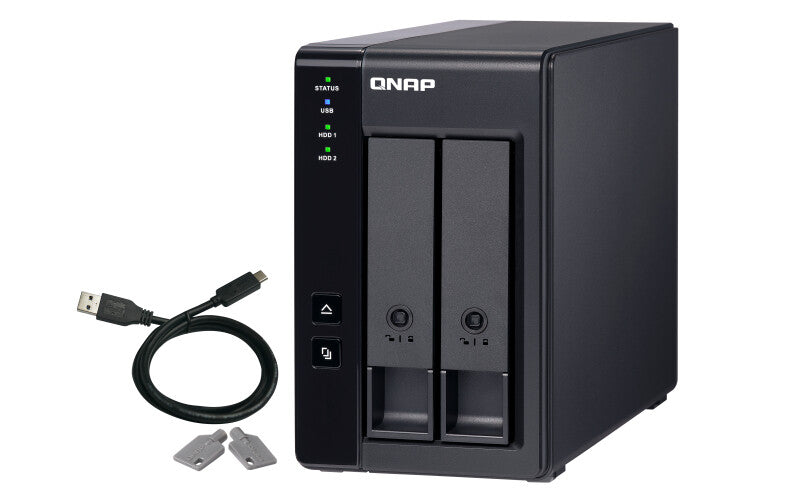 QNAP TR-002 drevkabinet HDD/SSD kabinet Sort 2.5/3.5"