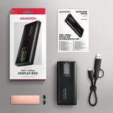 Axagon EEM2-SD2B drevkabinet SSD kabinet Sort M.2