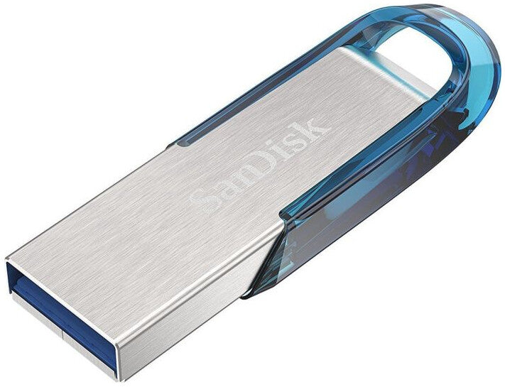 SanDisk Ultra Flair USB-nøgle 64 GB USB Type-A 3.2 Gen 1 (3.1 Gen 1) Blå, Sølv