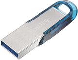 SanDisk Ultra Flair USB-nøgle 64 GB USB Type-A 3.2 Gen 1 (3.1 Gen 1) Blå, Sølv