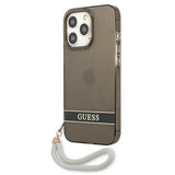 Guess GUHCP13LHTSGSK iPhone 13 Pro / 13 6.1" black/black hardcase Translucent Stap