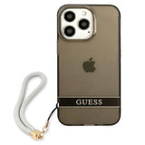 Guess GUHCP13LHTSGSK iPhone 13 Pro / 13 6.1" black/black hardcase Translucent Stap