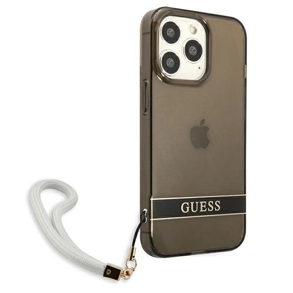 Guess GUHCP13LHTSGSK iPhone 13 Pro / 13 6.1" black/black hardcase Translucent Stap