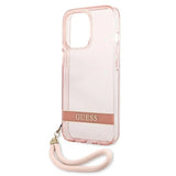 Guess Translucent Strap Case for iPhone 13 Pro / 13 6.1" - Pink