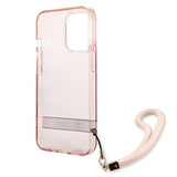 Guess Translucent Strap Case for iPhone 13 Pro / 13 6.1" - Pink