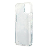 Guess GUHCP13MLFLSN iPhone 13 6.1" green/green hardcase Flower Liquid Glitter