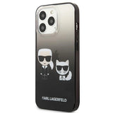 Karl Lagerfeld Gradient Ikonik Karl&Choupette Case for iPhone 13 Pro / iPhone 13 - Black