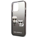 Karl Lagerfeld Gradient Ikonik Karl&Choupette Case for iPhone 13 Pro / iPhone 13 - Black