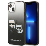 Karl Lagerfeld Gradient Ikonik Karl&Choupette Case for iPhone 13 mini - Black