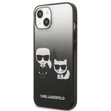 Karl Lagerfeld Gradient Ikonik Karl&Choupette Case for iPhone 13 mini - Black