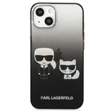 Karl Lagerfeld Gradient Ikonik Karl&Choupette Case for iPhone 13 mini - Black