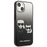 Karl Lagerfeld Gradient Ikonik Karl&Choupette Case for iPhone 13 mini - Black