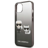 Karl Lagerfeld Gradient Ikonik Karl&Choupette Case for iPhone 13 mini - Black