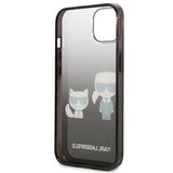 Karl Lagerfeld Gradient Ikonik Karl&Choupette Case for iPhone 13 mini - Black